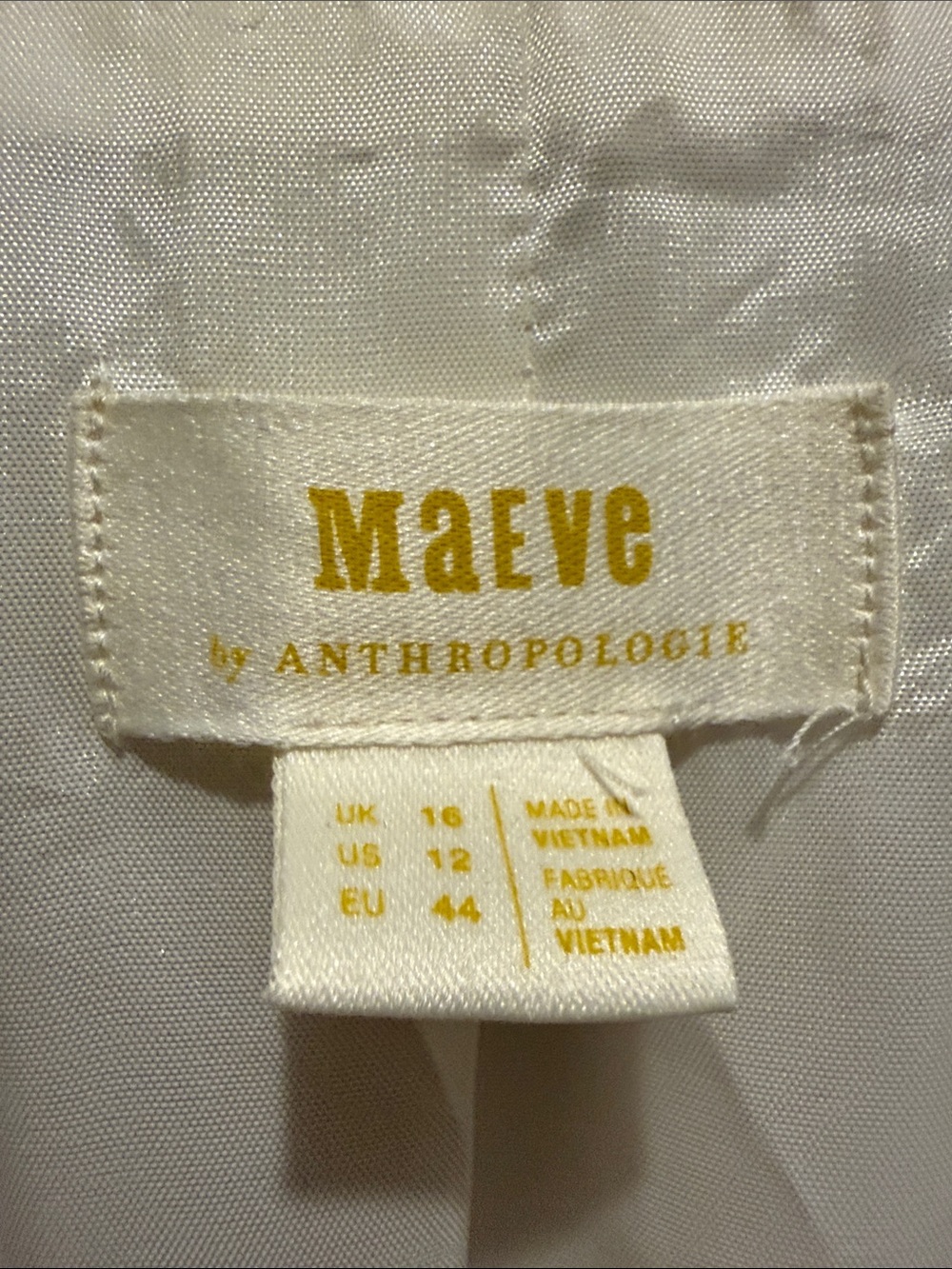 Maeve Cream Tailored Single-Button Blazer - Picture 2 of 4
